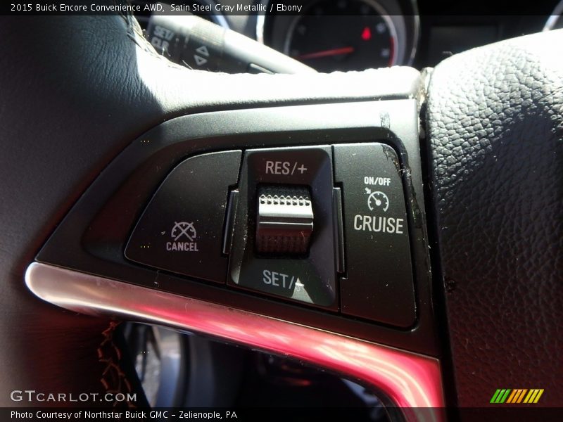 Satin Steel Gray Metallic / Ebony 2015 Buick Encore Convenience AWD