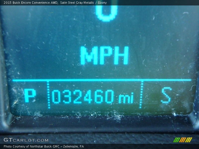 Satin Steel Gray Metallic / Ebony 2015 Buick Encore Convenience AWD