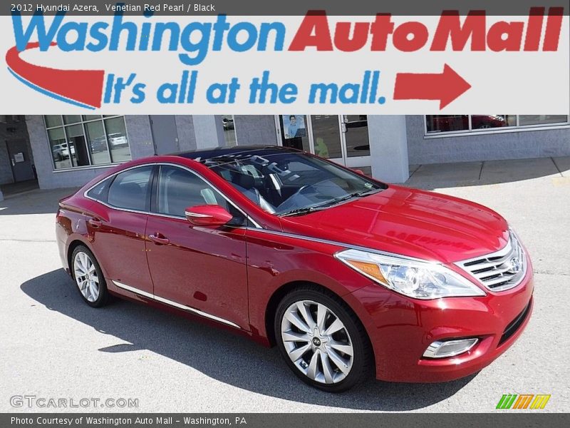 Venetian Red Pearl / Black 2012 Hyundai Azera