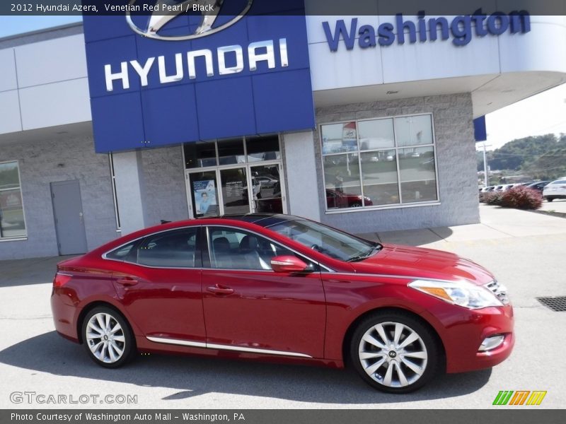 Venetian Red Pearl / Black 2012 Hyundai Azera