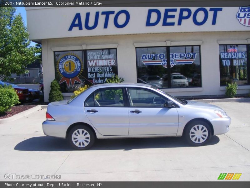 Cool Silver Metallic / Gray 2007 Mitsubishi Lancer ES