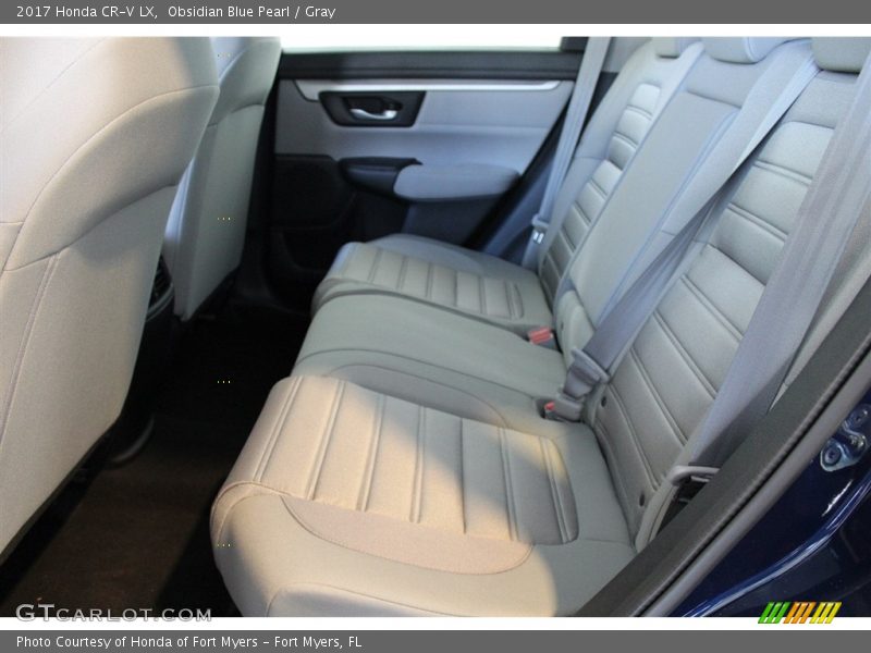 Obsidian Blue Pearl / Gray 2017 Honda CR-V LX