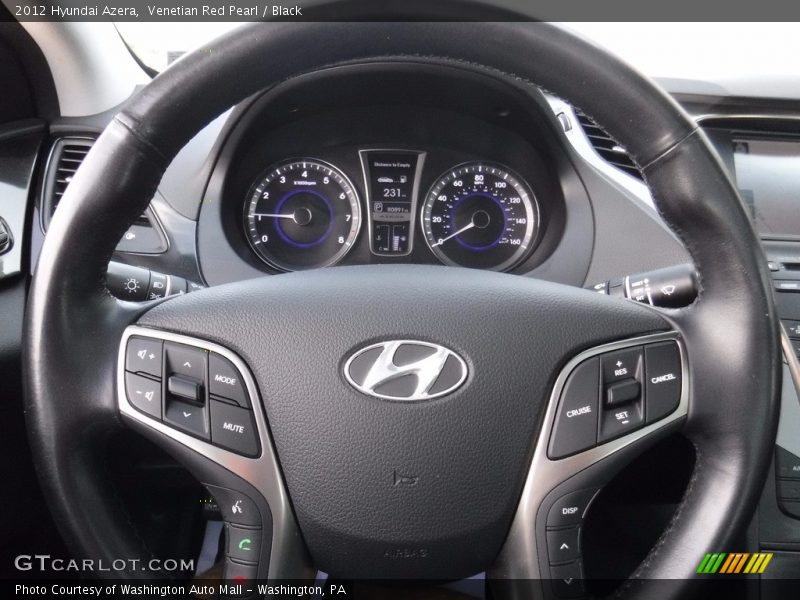 Venetian Red Pearl / Black 2012 Hyundai Azera