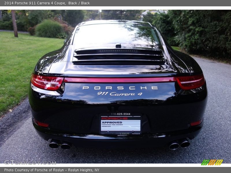 Black / Black 2014 Porsche 911 Carrera 4 Coupe