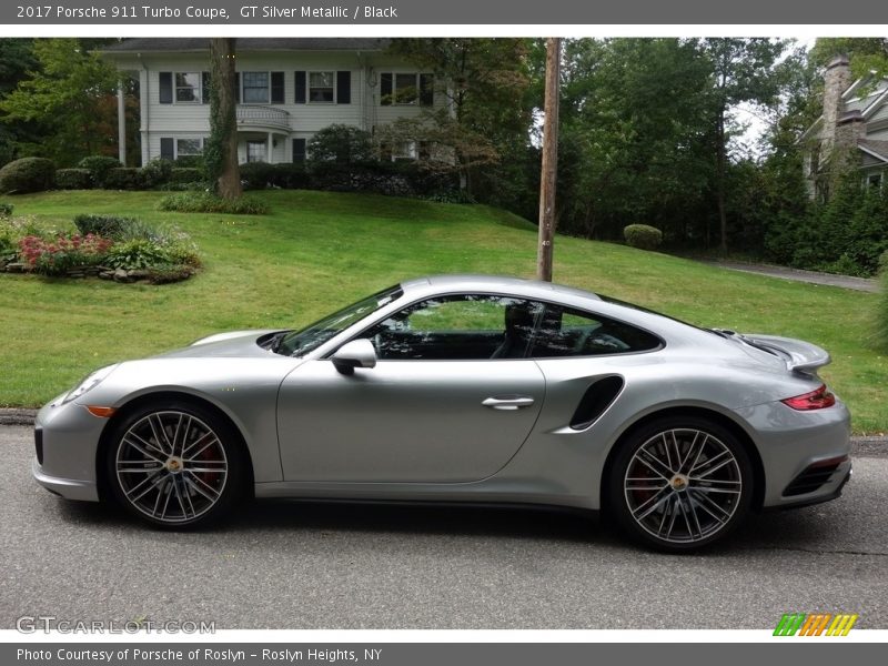 GT Silver Metallic / Black 2017 Porsche 911 Turbo Coupe