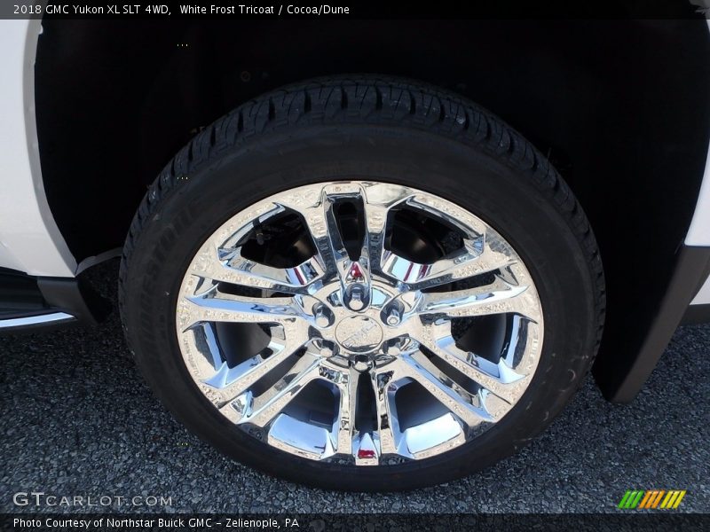 White Frost Tricoat / Cocoa/Dune 2018 GMC Yukon XL SLT 4WD
