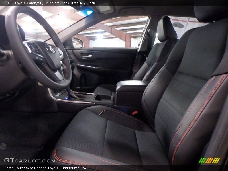 Midnight Black Metallic / Black 2017 Toyota Camry SE