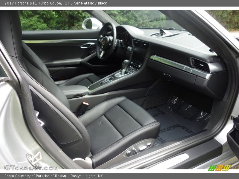 GT Silver Metallic / Black 2017 Porsche 911 Turbo Coupe