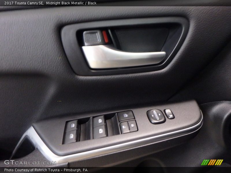 Midnight Black Metallic / Black 2017 Toyota Camry SE