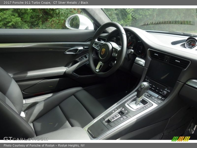 GT Silver Metallic / Black 2017 Porsche 911 Turbo Coupe