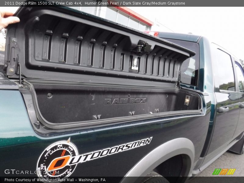 Hunter Green Pearl / Dark Slate Gray/Medium Graystone 2011 Dodge Ram 1500 SLT Crew Cab 4x4