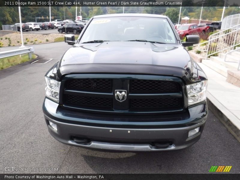 Hunter Green Pearl / Dark Slate Gray/Medium Graystone 2011 Dodge Ram 1500 SLT Crew Cab 4x4