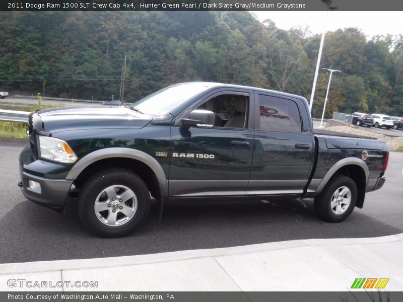 Hunter Green Pearl / Dark Slate Gray/Medium Graystone 2011 Dodge Ram 1500 SLT Crew Cab 4x4