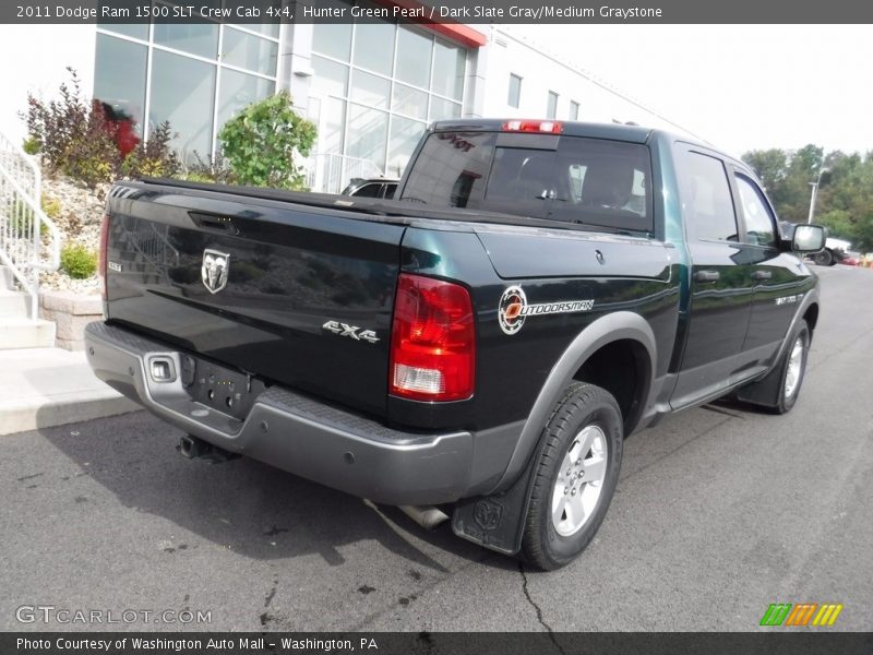 Hunter Green Pearl / Dark Slate Gray/Medium Graystone 2011 Dodge Ram 1500 SLT Crew Cab 4x4