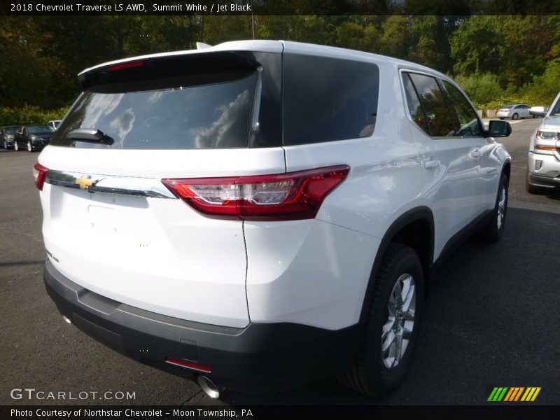 Summit White / Jet Black 2018 Chevrolet Traverse LS AWD