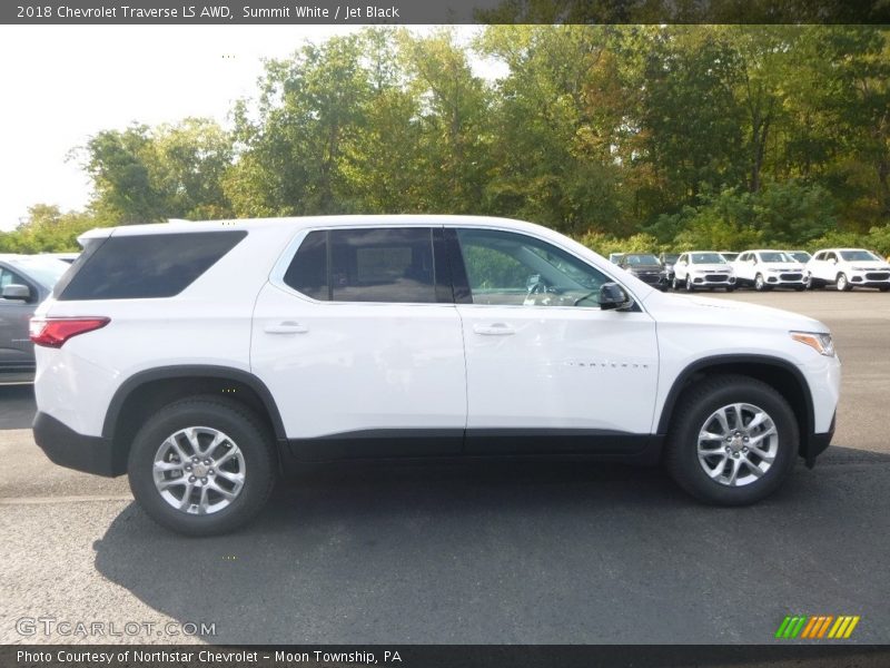 Summit White / Jet Black 2018 Chevrolet Traverse LS AWD