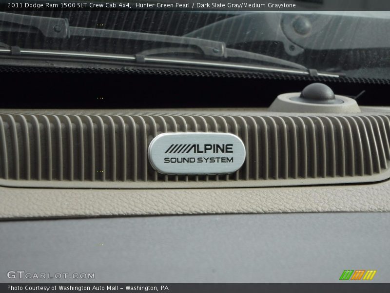 Hunter Green Pearl / Dark Slate Gray/Medium Graystone 2011 Dodge Ram 1500 SLT Crew Cab 4x4