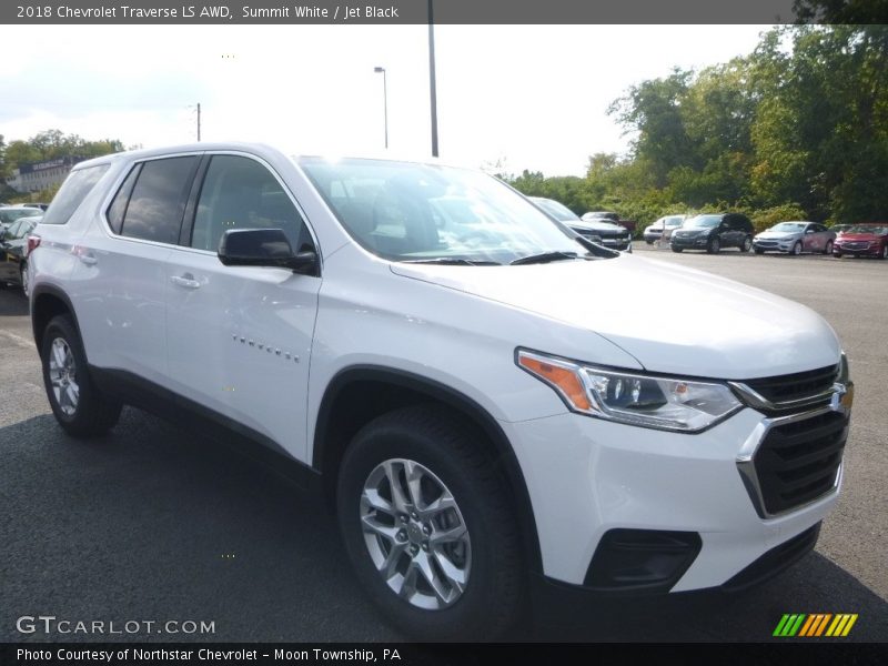 Summit White / Jet Black 2018 Chevrolet Traverse LS AWD