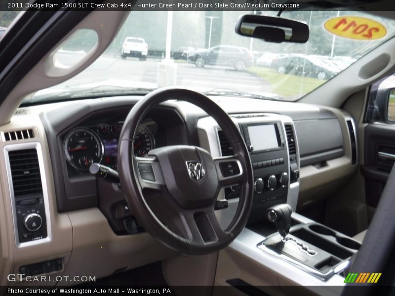Hunter Green Pearl / Dark Slate Gray/Medium Graystone 2011 Dodge Ram 1500 SLT Crew Cab 4x4