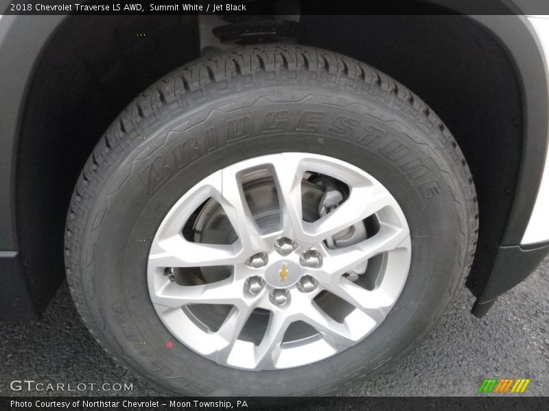 Summit White / Jet Black 2018 Chevrolet Traverse LS AWD