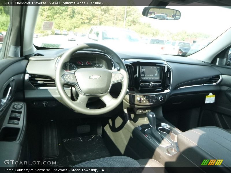 Summit White / Jet Black 2018 Chevrolet Traverse LS AWD