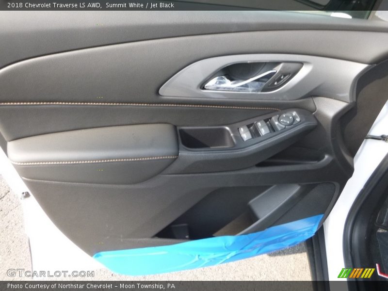 Summit White / Jet Black 2018 Chevrolet Traverse LS AWD