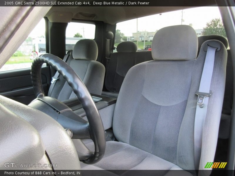 Deep Blue Metallic / Dark Pewter 2005 GMC Sierra 2500HD SLE Extended Cab 4x4