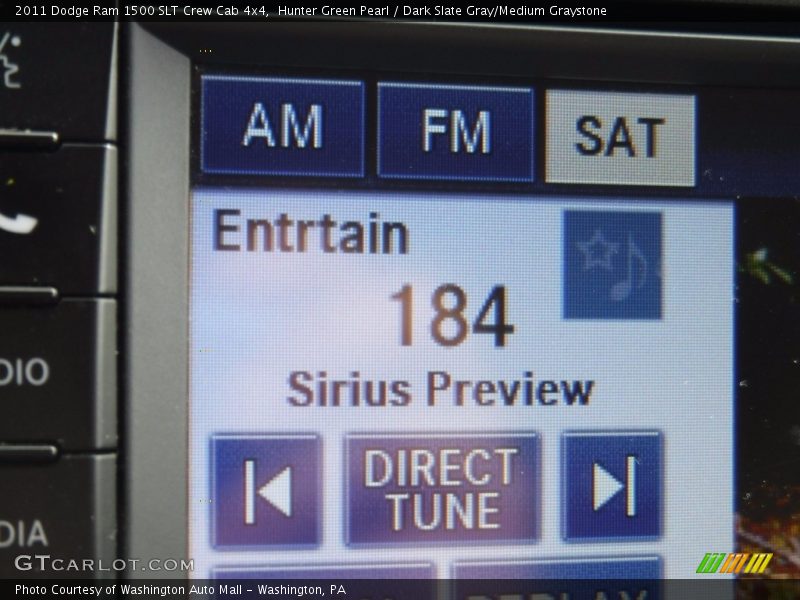 Hunter Green Pearl / Dark Slate Gray/Medium Graystone 2011 Dodge Ram 1500 SLT Crew Cab 4x4