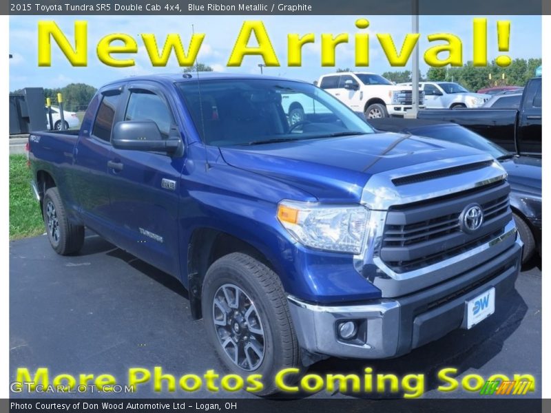 Blue Ribbon Metallic / Graphite 2015 Toyota Tundra SR5 Double Cab 4x4