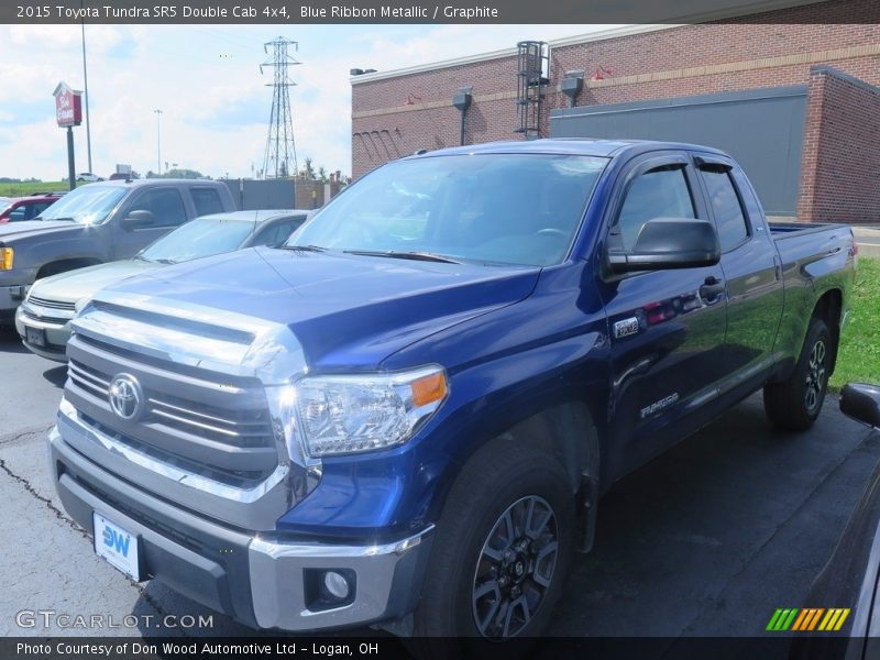 Blue Ribbon Metallic / Graphite 2015 Toyota Tundra SR5 Double Cab 4x4