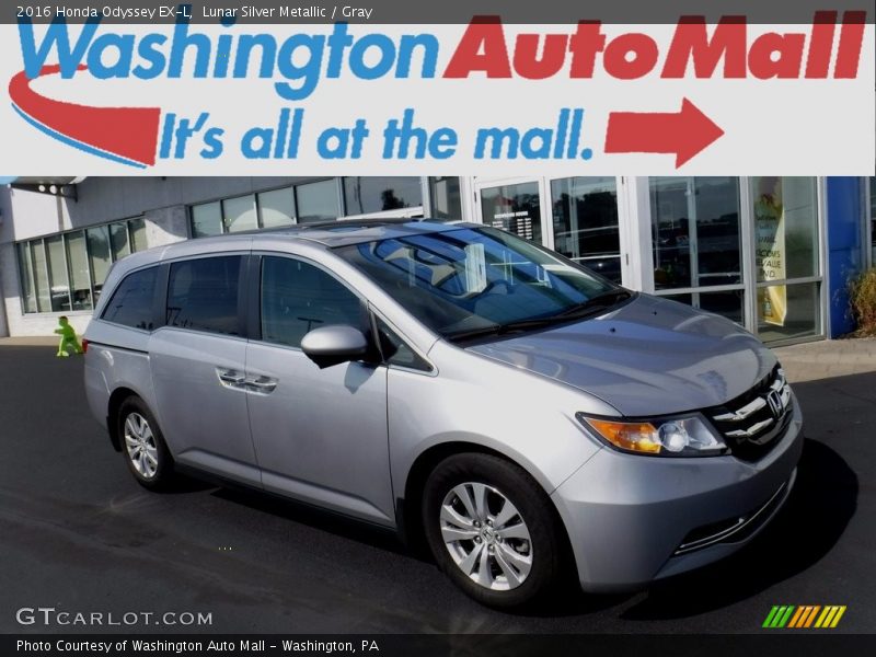 Lunar Silver Metallic / Gray 2016 Honda Odyssey EX-L