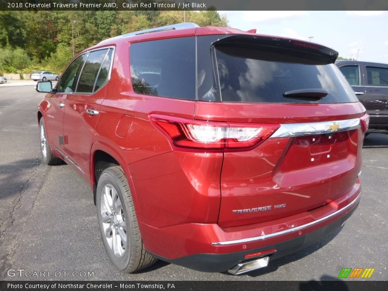 Cajun Red Tintcoat / Jet Black 2018 Chevrolet Traverse Premier AWD