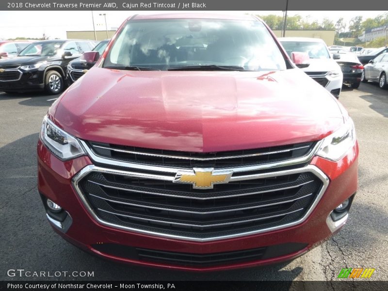 Cajun Red Tintcoat / Jet Black 2018 Chevrolet Traverse Premier AWD