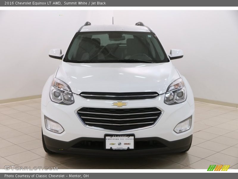 Summit White / Jet Black 2016 Chevrolet Equinox LT AWD
