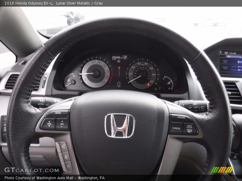 Lunar Silver Metallic / Gray 2016 Honda Odyssey EX-L