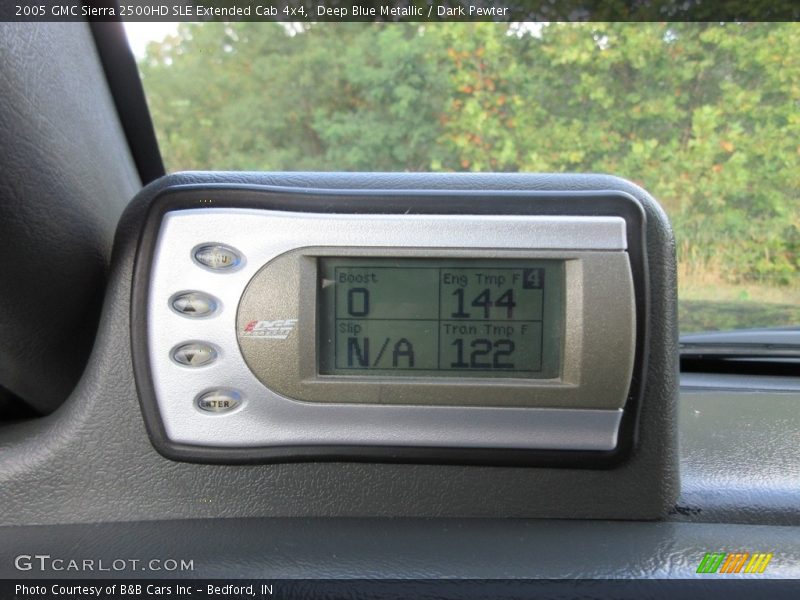Deep Blue Metallic / Dark Pewter 2005 GMC Sierra 2500HD SLE Extended Cab 4x4