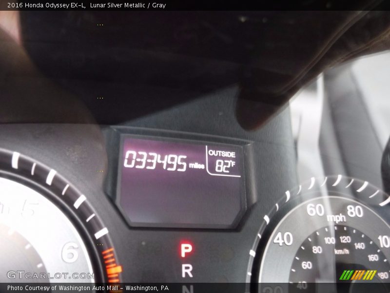 Lunar Silver Metallic / Gray 2016 Honda Odyssey EX-L