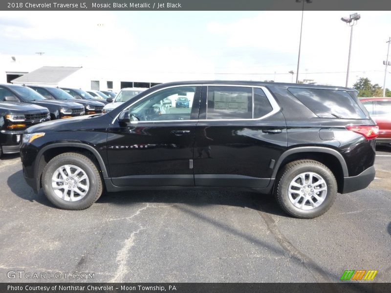 Mosaic Black Metallic / Jet Black 2018 Chevrolet Traverse LS