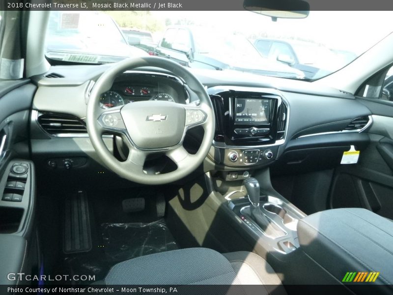 Mosaic Black Metallic / Jet Black 2018 Chevrolet Traverse LS