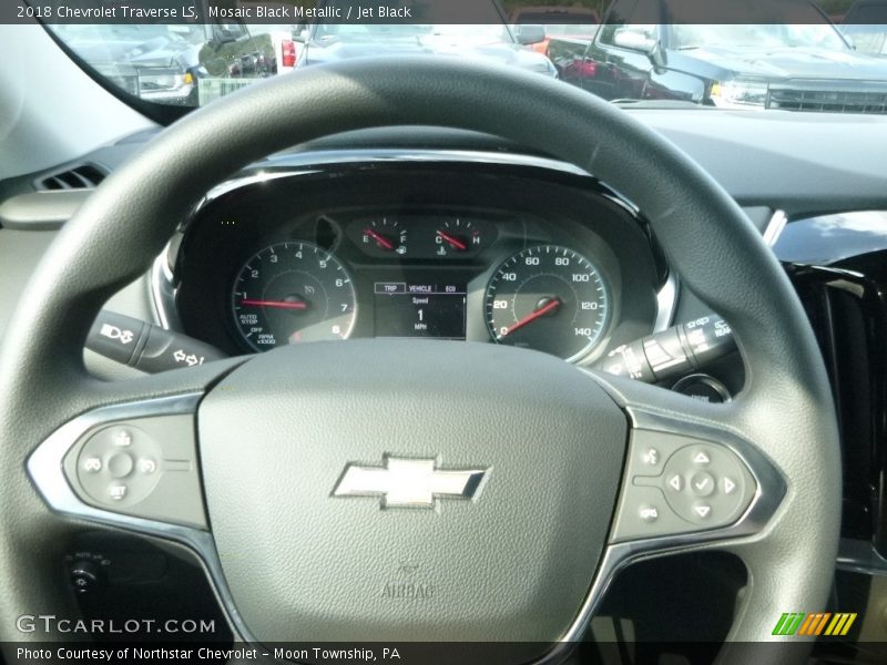 Mosaic Black Metallic / Jet Black 2018 Chevrolet Traverse LS