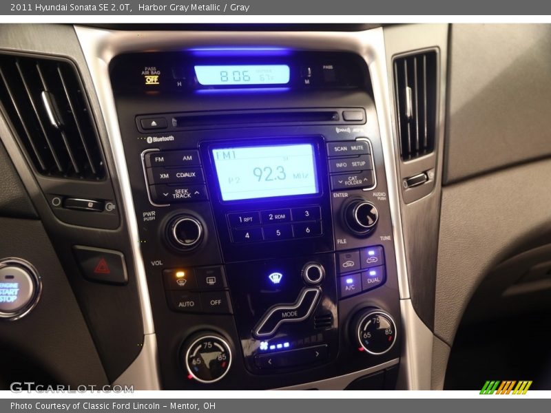 Harbor Gray Metallic / Gray 2011 Hyundai Sonata SE 2.0T