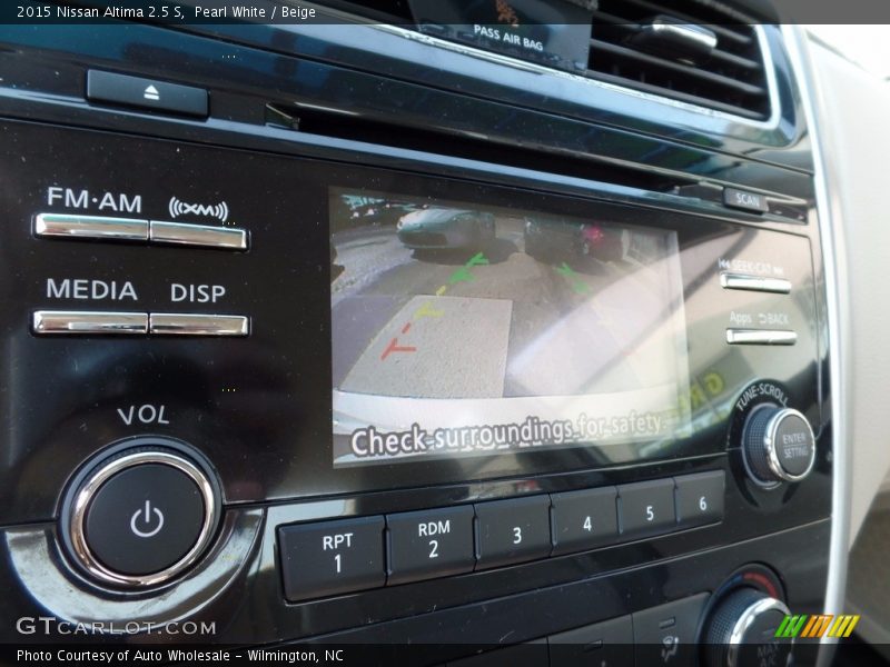 Pearl White / Beige 2015 Nissan Altima 2.5 S