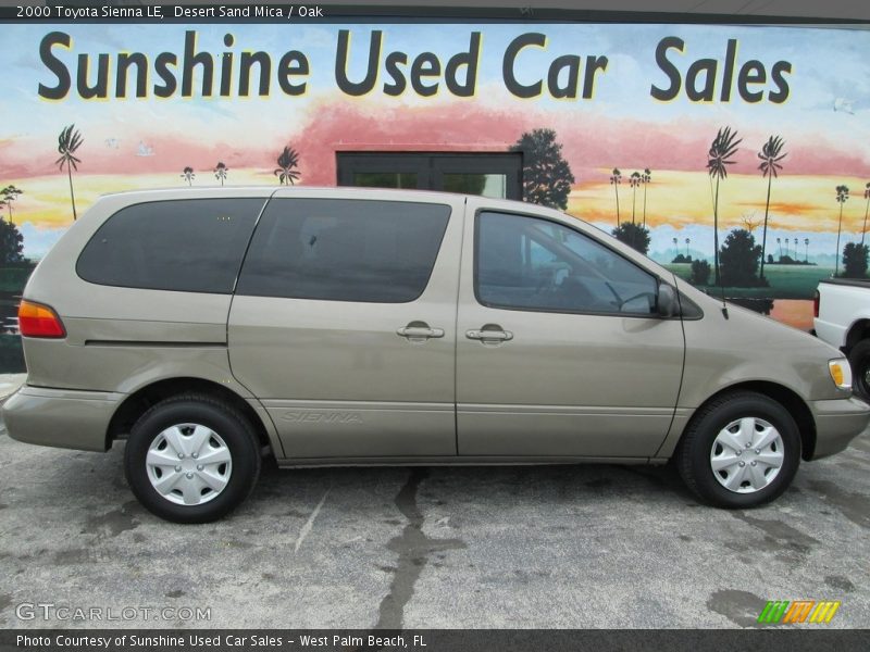 Desert Sand Mica / Oak 2000 Toyota Sienna LE