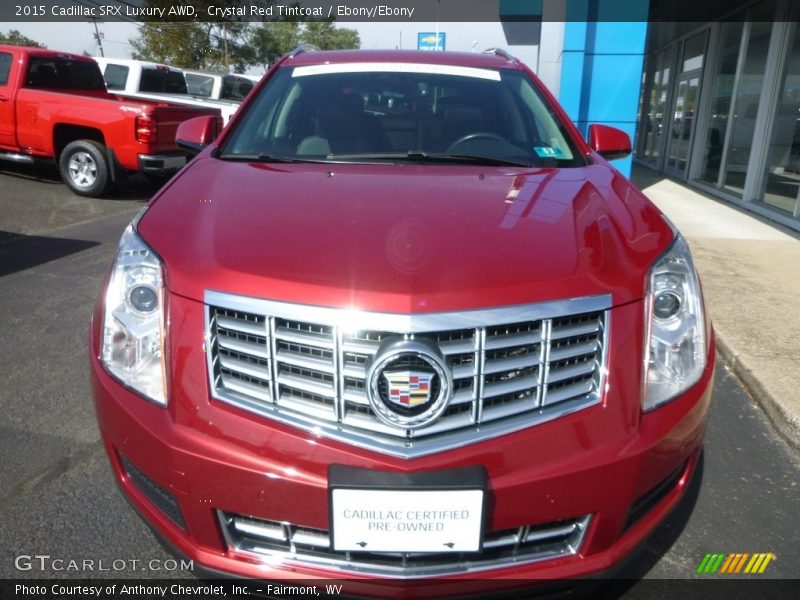 Crystal Red Tintcoat / Ebony/Ebony 2015 Cadillac SRX Luxury AWD