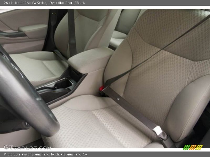 Dyno Blue Pearl / Black 2014 Honda Civic EX Sedan