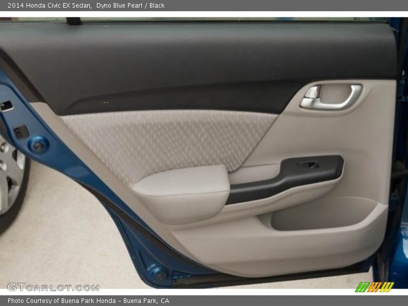 Dyno Blue Pearl / Black 2014 Honda Civic EX Sedan