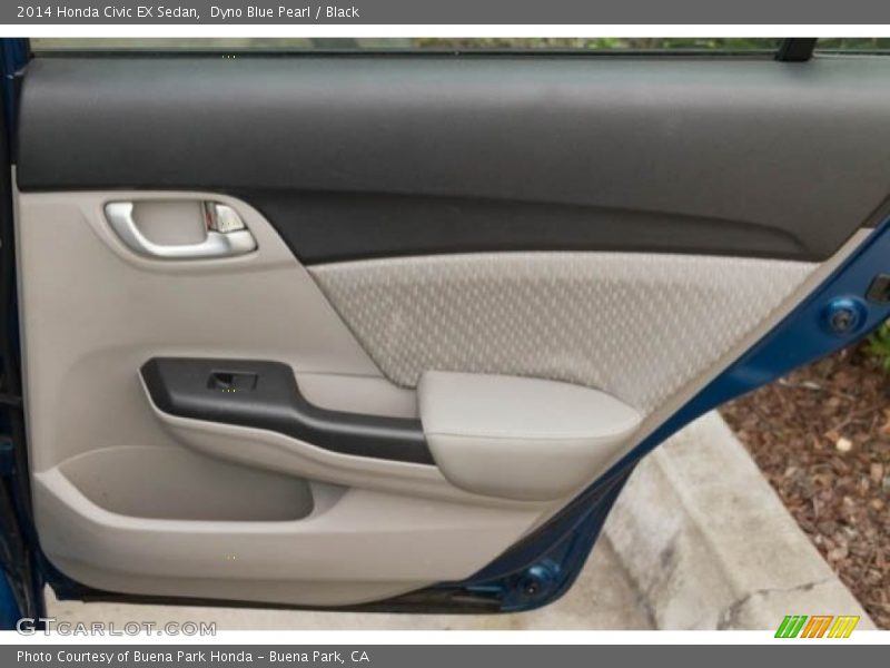 Dyno Blue Pearl / Black 2014 Honda Civic EX Sedan