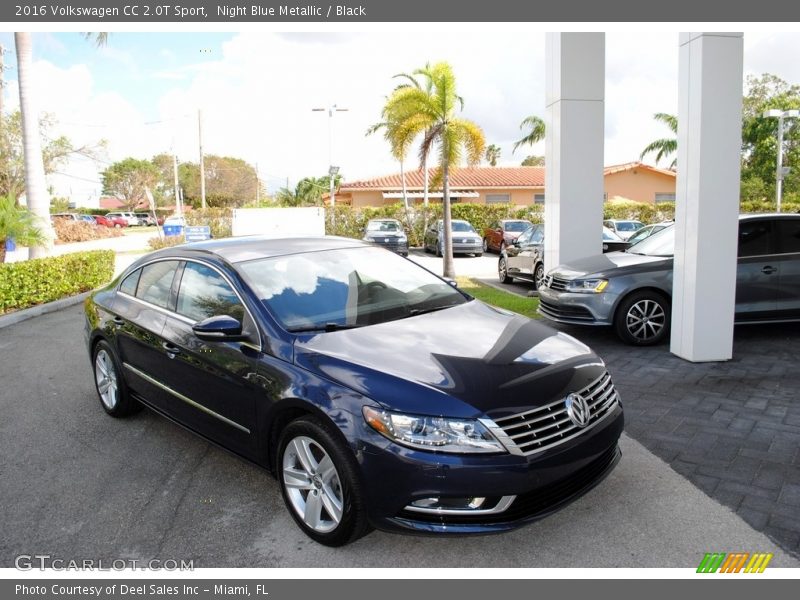 Night Blue Metallic / Black 2016 Volkswagen CC 2.0T Sport