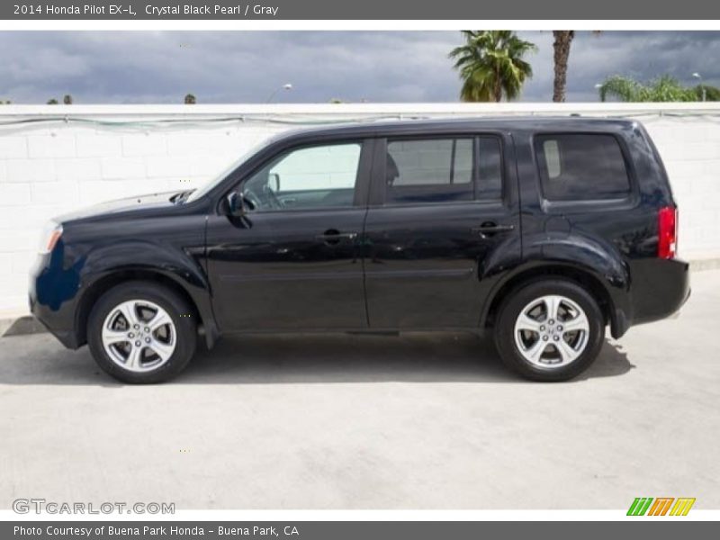 Crystal Black Pearl / Gray 2014 Honda Pilot EX-L