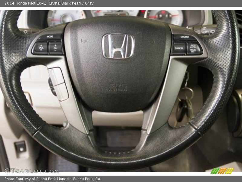 Crystal Black Pearl / Gray 2014 Honda Pilot EX-L